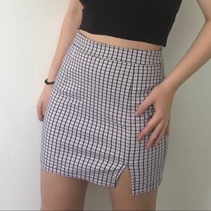 Pink/Purple Plaid Skirt